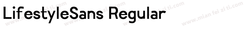LifestyleSans Regular字体转换